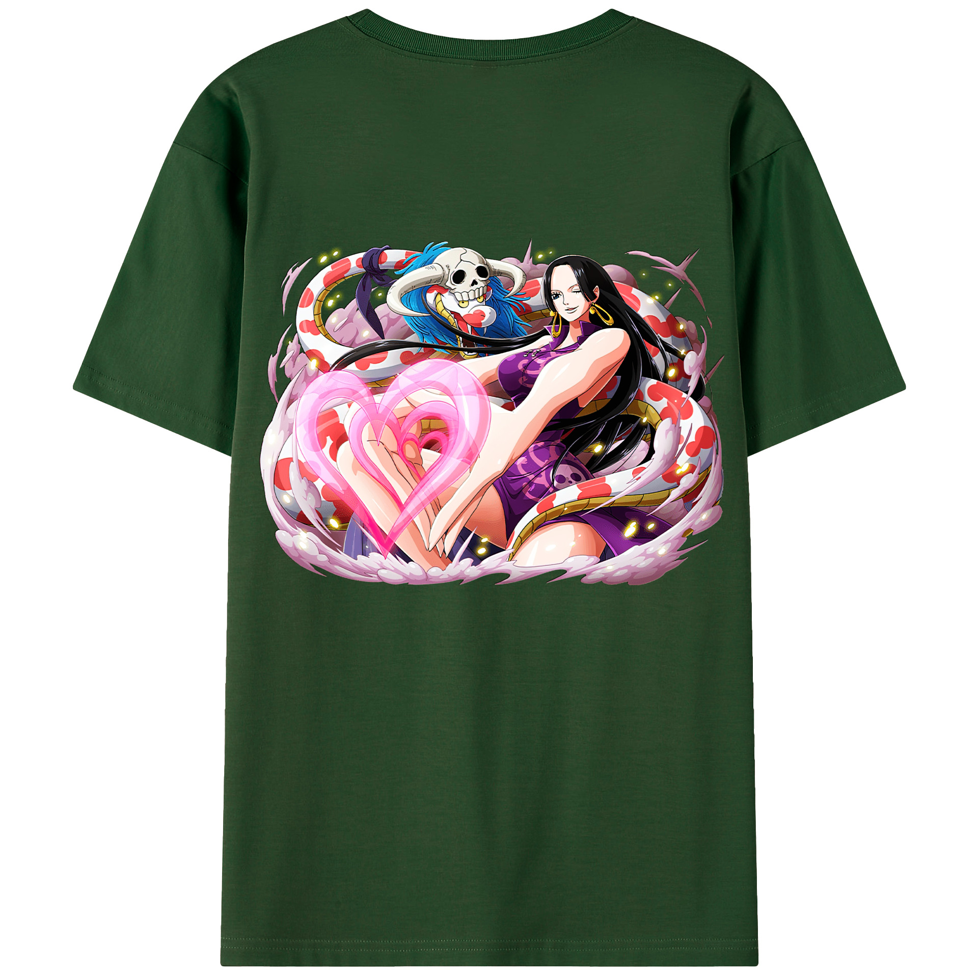 ワンピース ボア・ハンコック ONE PIECE Boa·Hancock 綿100％半袖Tシャツ（背面プリント）
